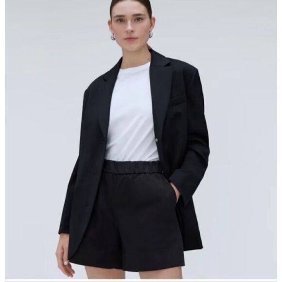 Everlane The Easy Short Black Organic Cotton Size 0 - Picture 13 of 14